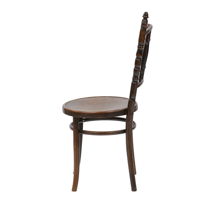 【FISCHEL フィッシェル】バンブーモチーフの背もたれが特徴 ビーチ ベントウッドチェア /26A-9