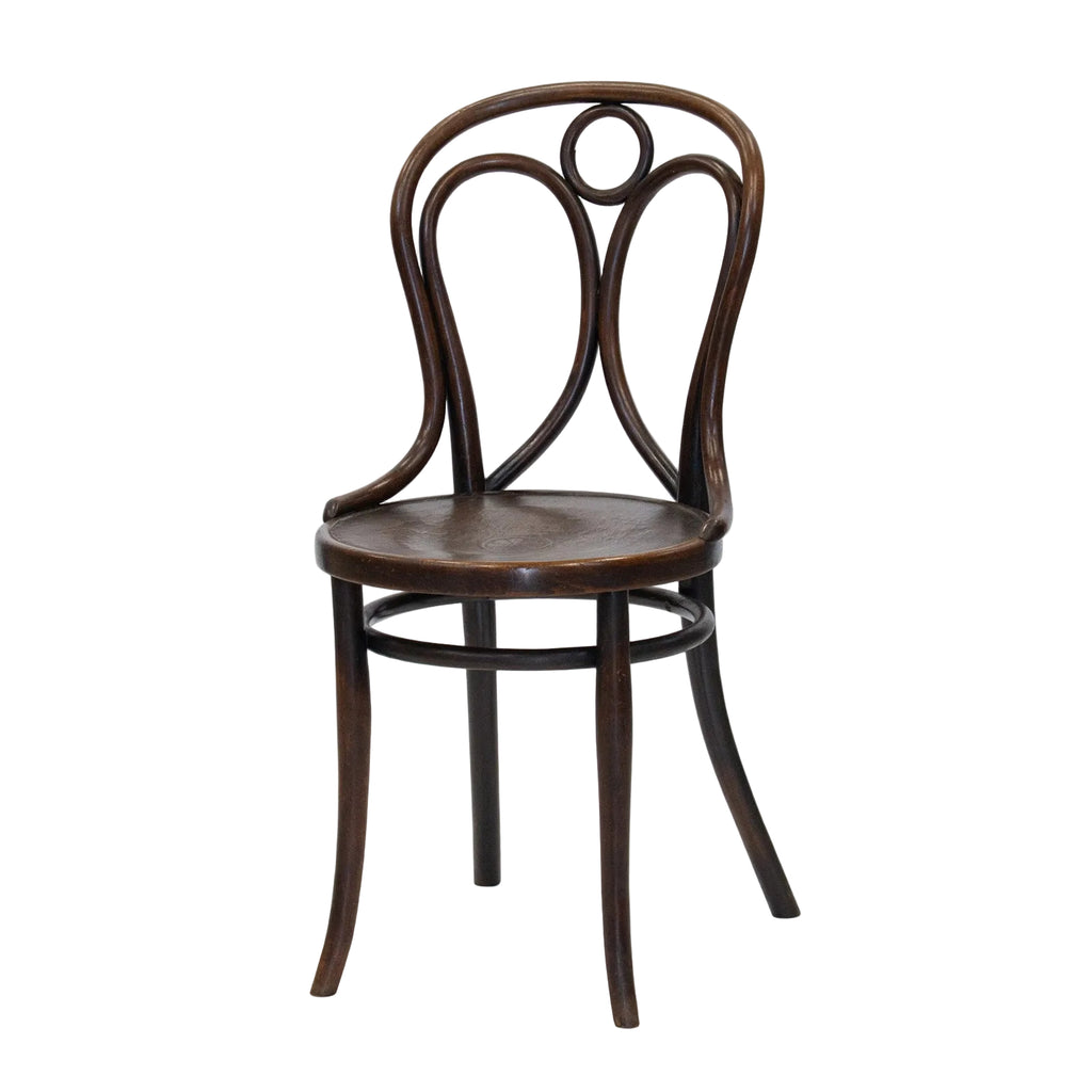 フランスアンティークThonetトーネット製ベントウッドチェア(95-258-2 THONET トーネット】背もたれが天使の羽と輪を模したデザイン 希少な