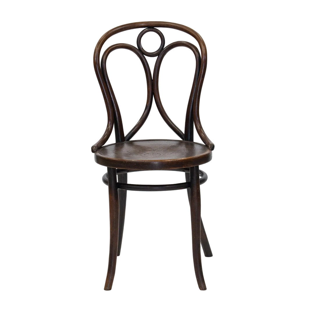 【THONET トーネット】背もたれが天使の羽と輪を模したデザイン 希少なエンジェルバック ベントウッドチェア /26A