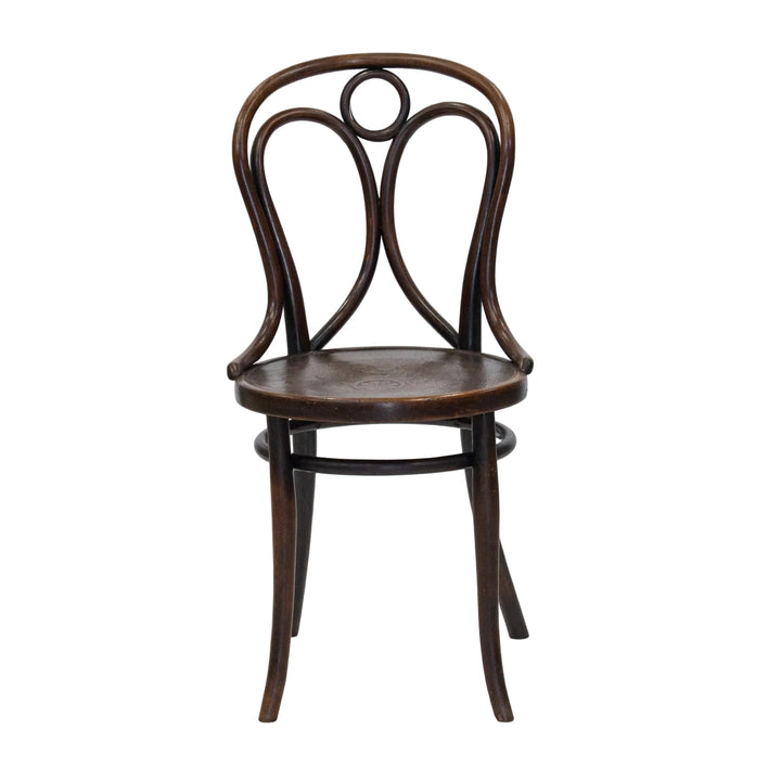 【THONET トーネット】背もたれが天使の羽と輪を模したデザイン 希少なエンジェルバック ベントウッドチェア /26A