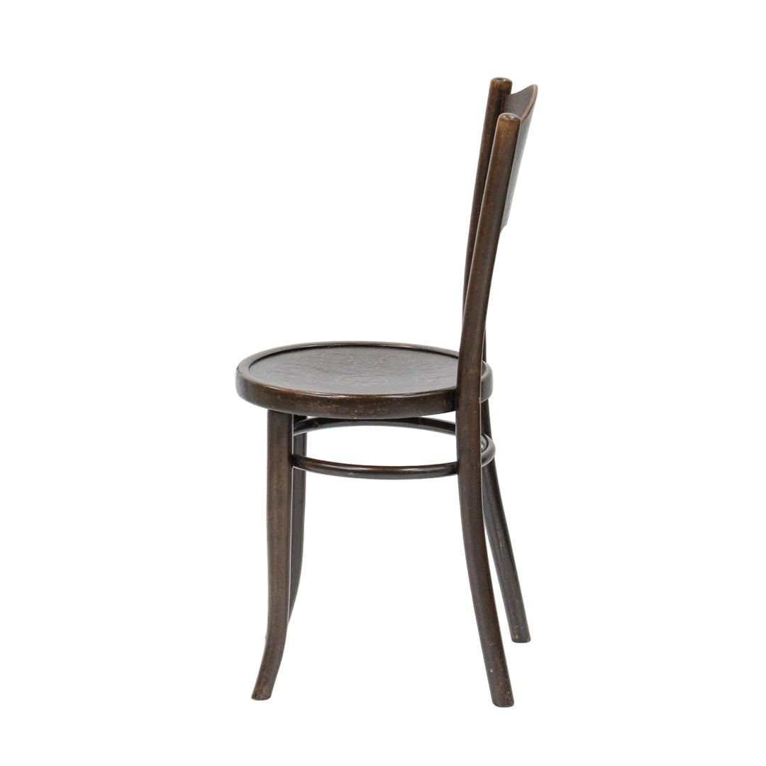 【THONET トーネット】フラワーモチーフ パネルバック ベントウッドチェア /26A-3
