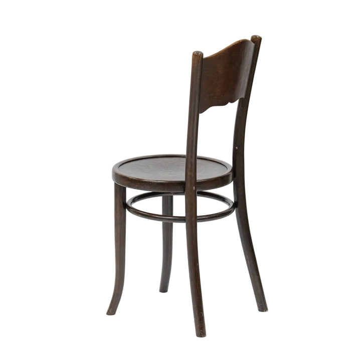 【THONET トーネット】フラワーモチーフ パネルバック ベントウッドチェア /26A-3