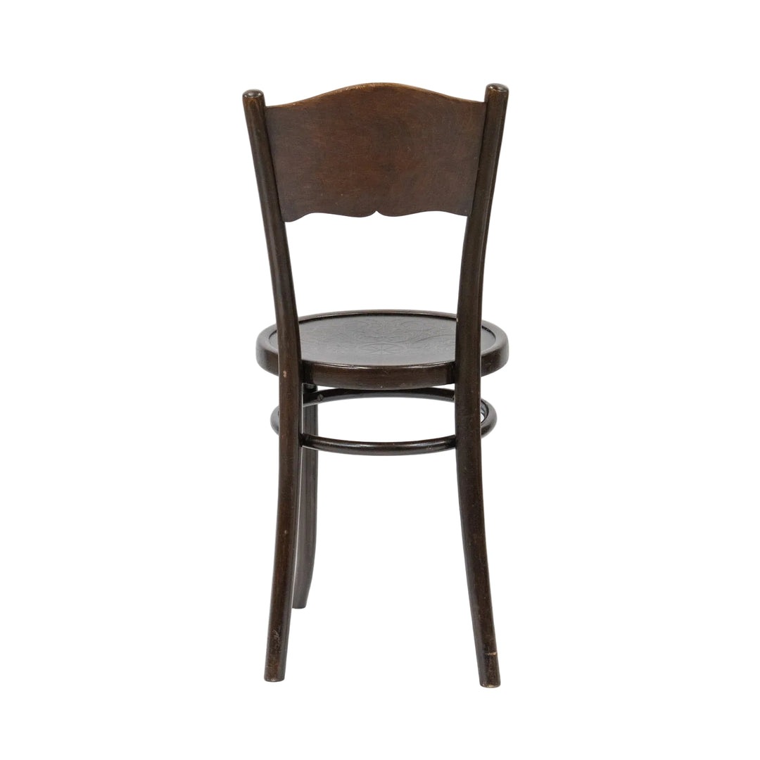 【THONET トーネット】フラワーモチーフ パネルバック ベントウッドチェア /26A-3