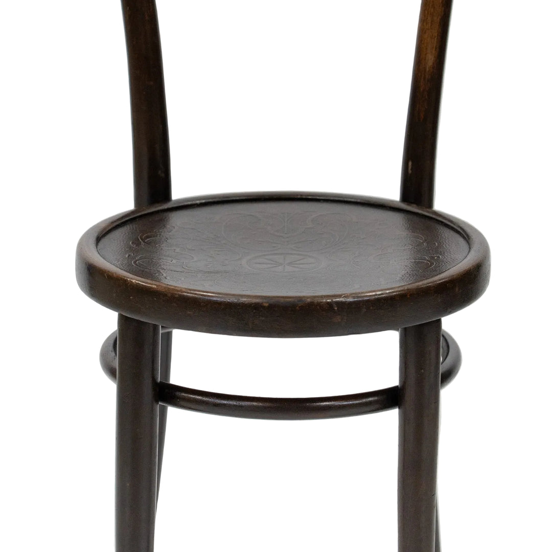 【THONET トーネット】フラワーモチーフ パネルバック ベントウッドチェア /26A-3