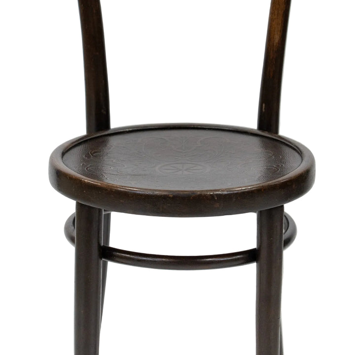 【THONET トーネット】フラワーモチーフ パネルバック ベントウッドチェア /26A-3