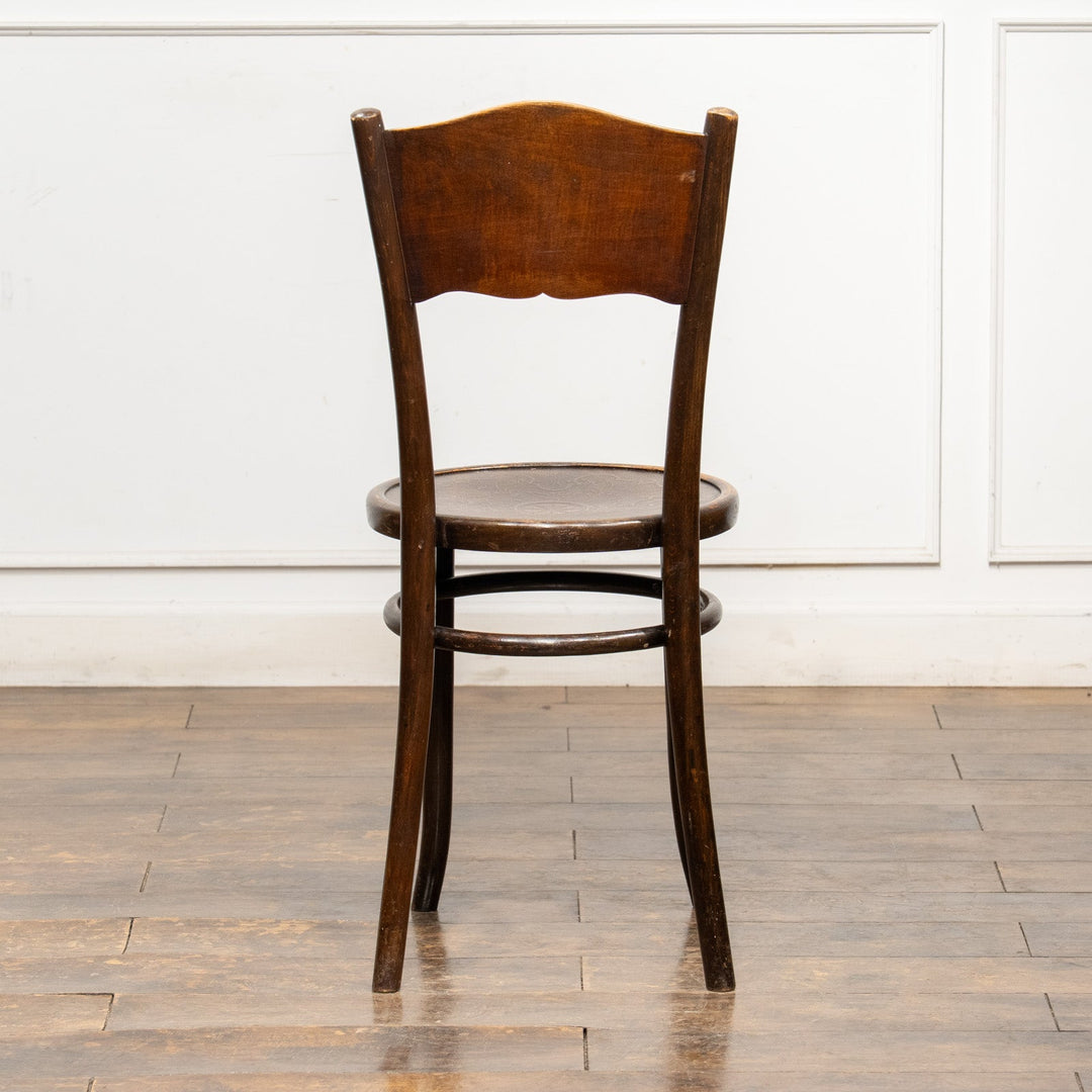 【THONET トーネット】フラワーモチーフ パネルバック ベントウッドチェア /26A-5