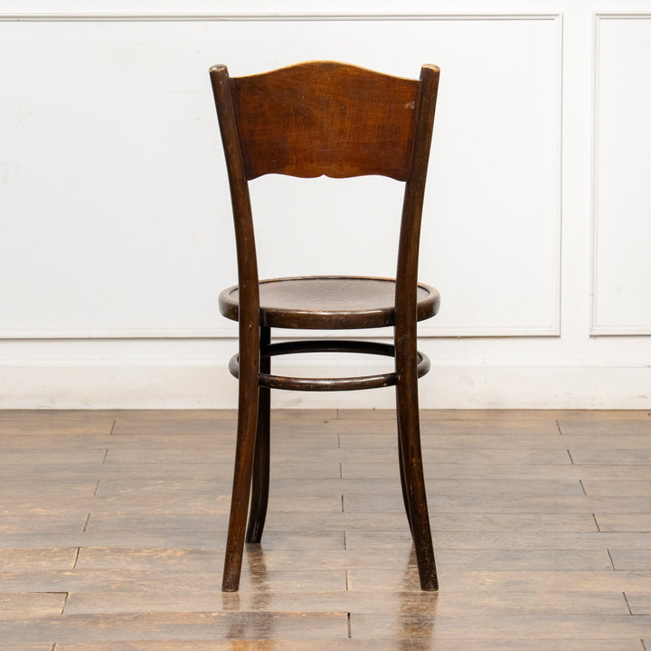 【THONET トーネット】フラワーモチーフ パネルバック ベントウッドチェア /26A-5