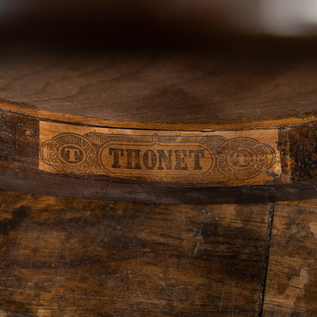 【THONET トーネット】フラワーモチーフ パネルバック ベントウッドチェア /26A-5