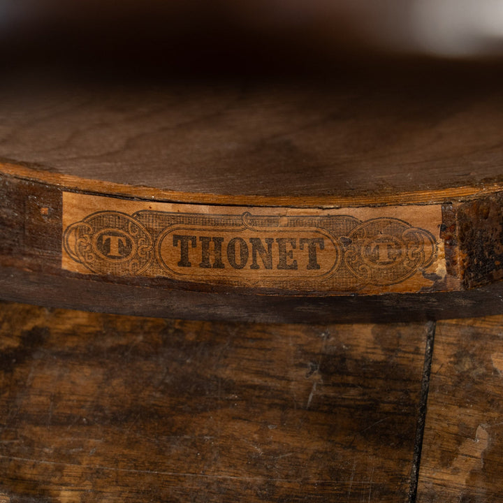 【THONET トーネット】フラワーモチーフ パネルバック ベントウッドチェア /26A-5
