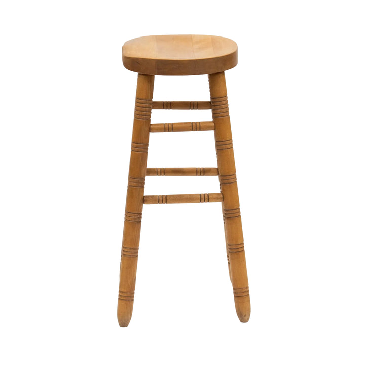 規則的に並ぶ挽き物装飾が印象的 ハイタイプ バプスツール /26A-2