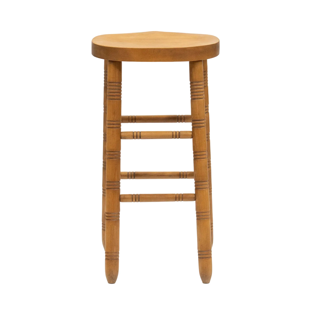 規則的に並ぶ挽き物装飾が印象的 ハイタイプ バプスツール /26A-2