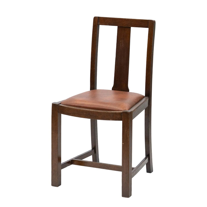 幅広の直線的なスプラットなどシンプルで端正なデザイン オーク ダイニングチェア /26A-5