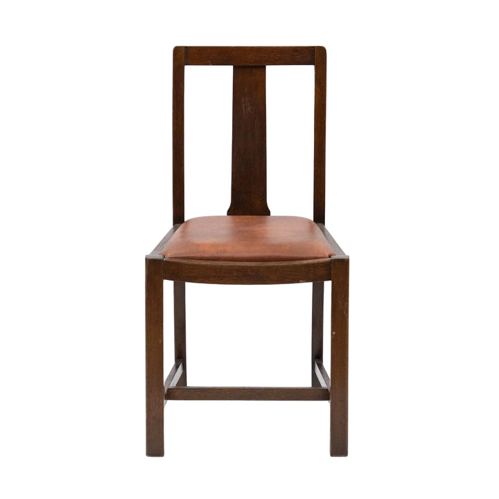 幅広の直線的なスプラットなどシンプルで端正なデザイン オーク ダイニングチェア /26A-5