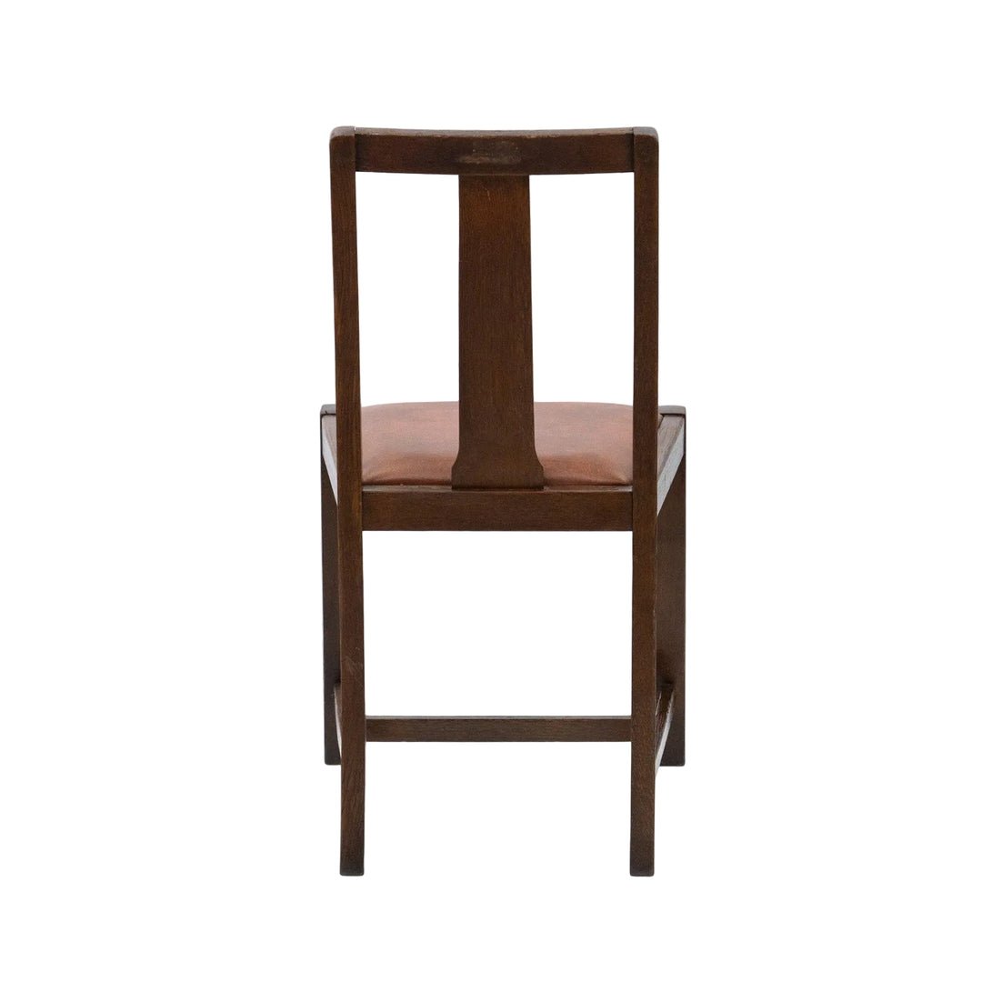 幅広の直線的なスプラットなどシンプルで端正なデザイン オーク ダイニングチェア /26A-5