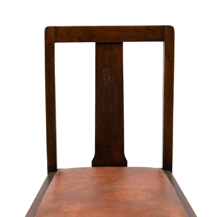 幅広の直線的なスプラットなどシンプルで端正なデザイン オーク ダイニングチェア /26A-5