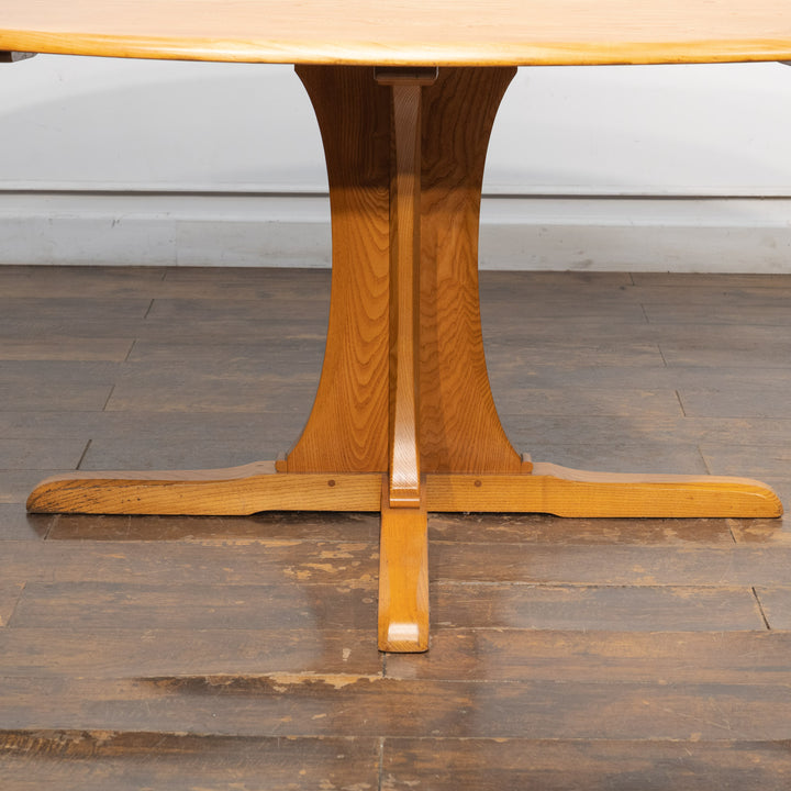 英国【ERCOL アーコール】支柱と台座でしっかりとした造り ペデスタルテーブル No.883 ウィンザー /26A-B1