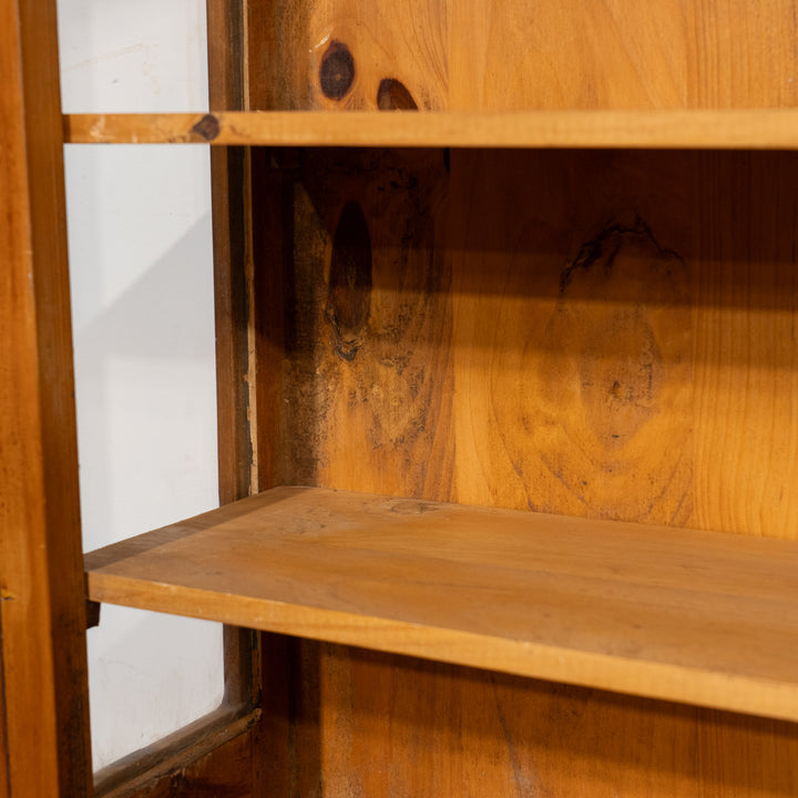 Pine glass cabinet