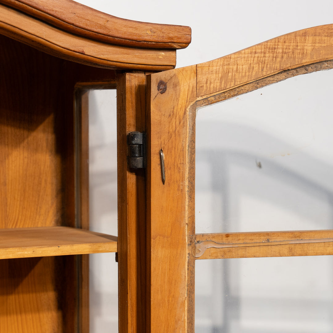Pine glass cabinet