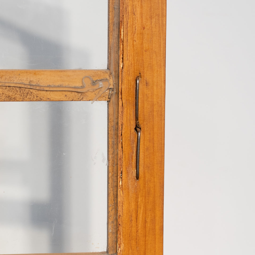 Pine glass cabinet