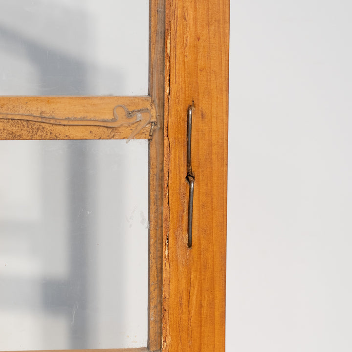 Pine glass cabinet