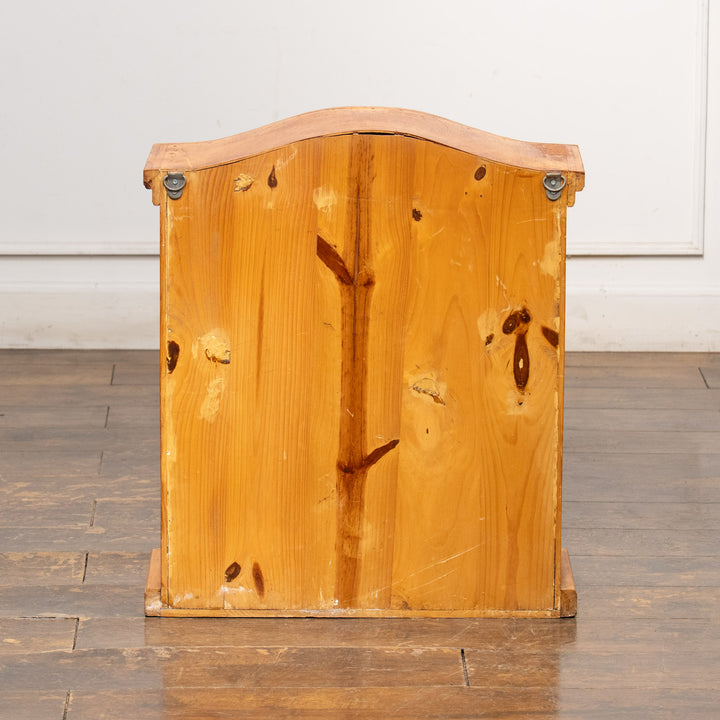 Pine glass cabinet