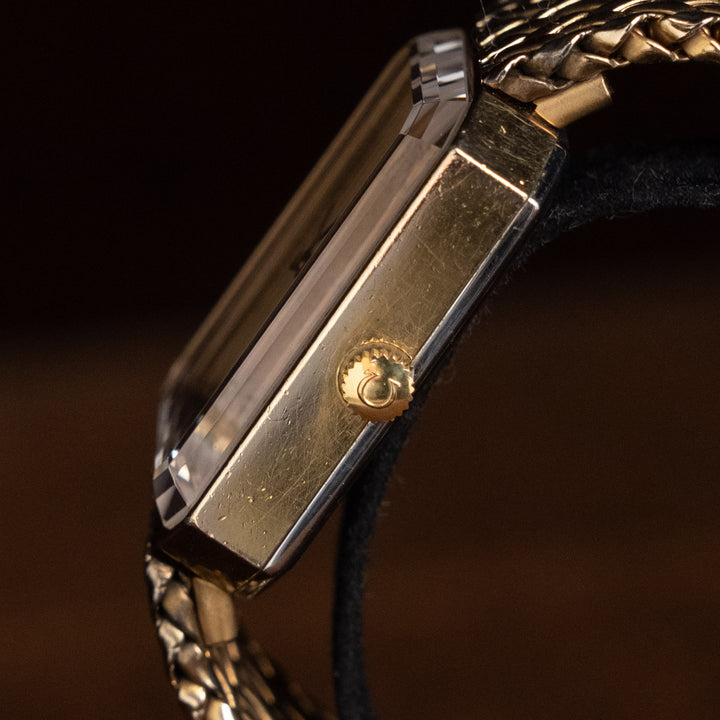 レディース メンズ【OMEGA オメガ】個性あふれる八角形ケース デ・ヴィル エメラルドライン 1970年代