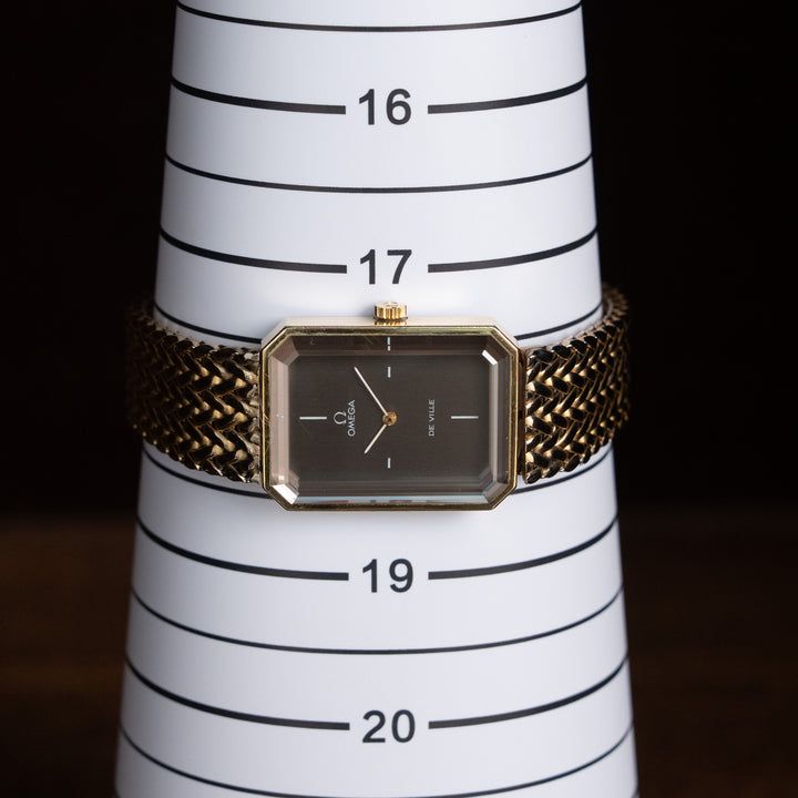 レディース メンズ【OMEGA オメガ】個性あふれる八角形ケース デ・ヴィル エメラルドライン 1970年代