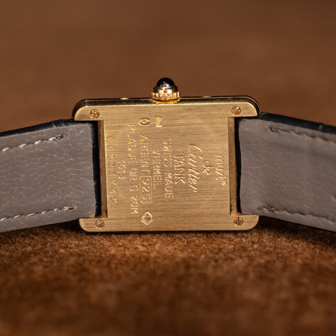 レディース メンズ【Cartier カルティエ】普遍的な美しさ マストタンク アイボリーローマSM 1980年代