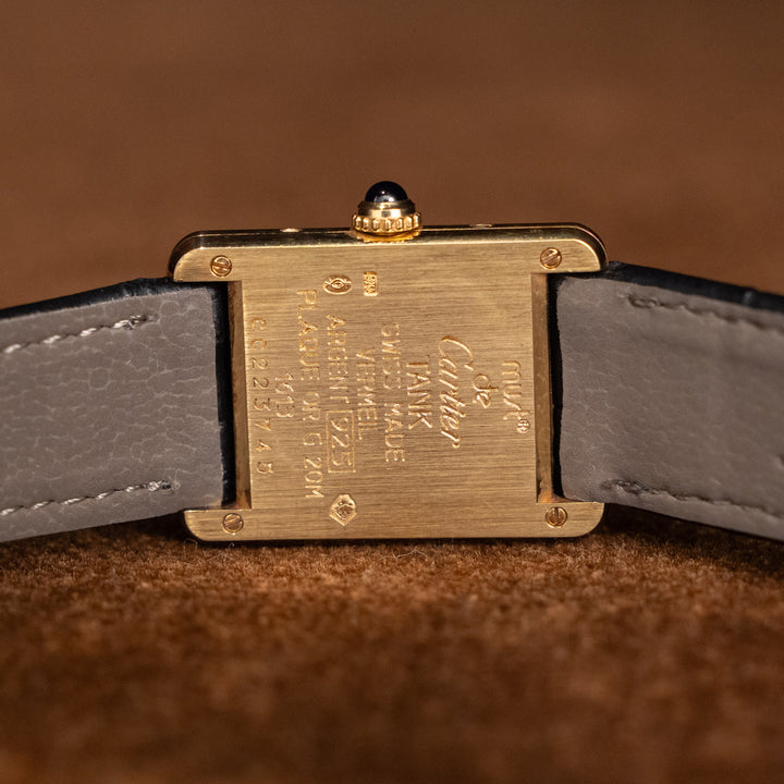 レディース メンズ【Cartier カルティエ】普遍的な美しさ マストタンク アイボリーローマSM 1980年代