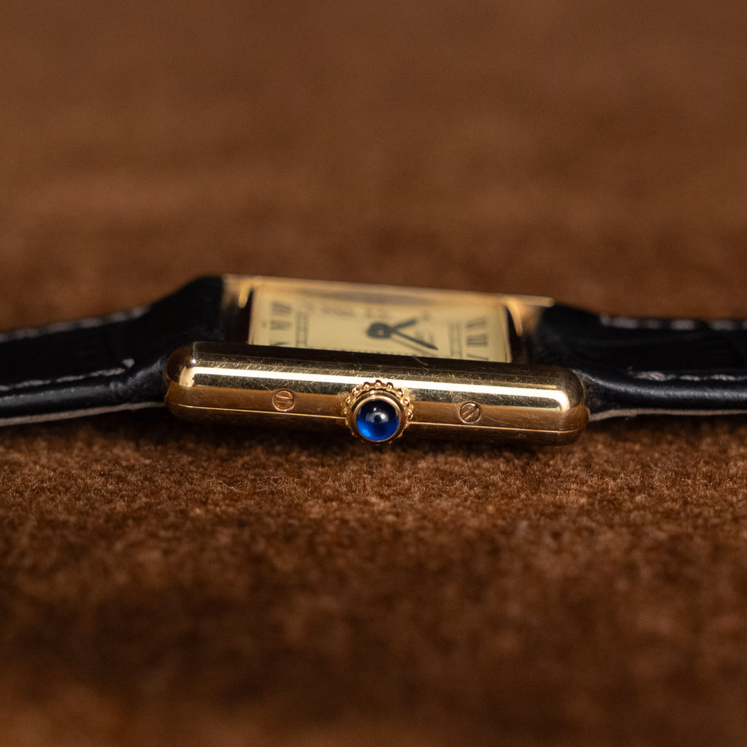 レディース メンズ【Cartier カルティエ】普遍的な美しさ マストタンク アイボリーローマSM 1980年代