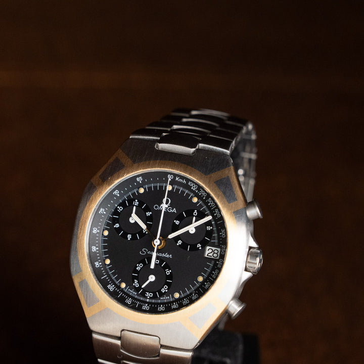 メンズ【OMEGA オメガ】存在感あふれるクロノグラフ仕様 シーマスター ポラリス クロノグラフ 1990年代