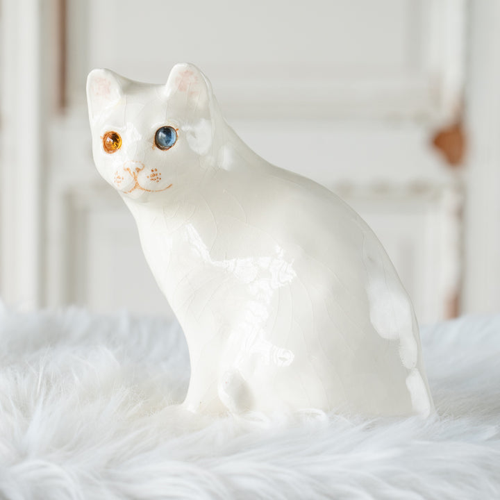 【Winstanley Cat ウィンスタンレイ キャット】真っ白なボディにオッドアイが美しい スノーウィ 白猫 /26E