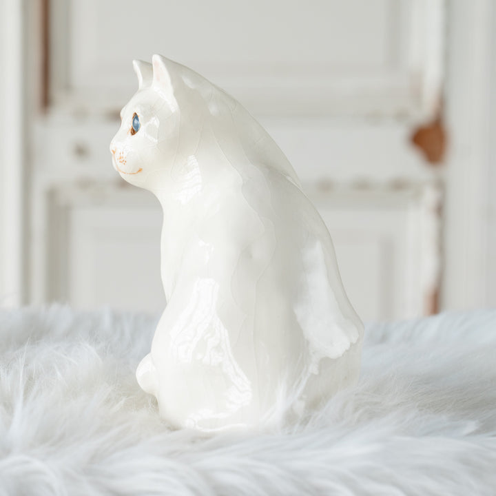 【Winstanley Cat ウィンスタンレイ キャット】真っ白なボディにオッドアイが美しい スノーウィ 白猫 /26E