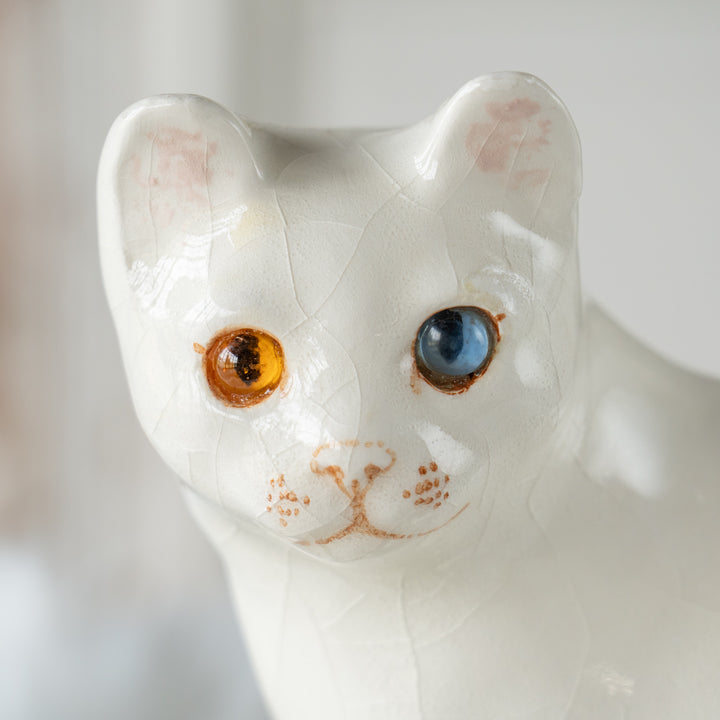 【Winstanley Cat ウィンスタンレイ キャット】真っ白なボディにオッドアイが美しい スノーウィ 白猫 /26E