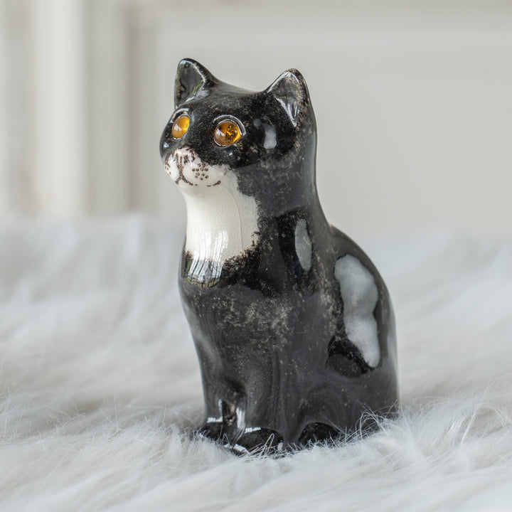【Winstanley Cat ウィンスタンレイ キャット】まん丸お目目が特徴的 タキシード 白黒猫 /26E
