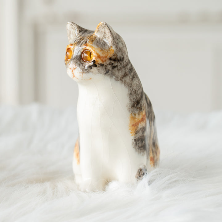 【Winstanley Cat ウィンスタンレイ キャット】愛嬌のある表情や柄が目を惹く キャリコ 三毛猫 /26E