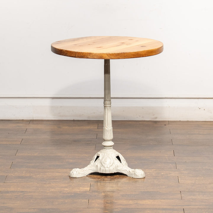 存在感のあるアイアンレッグにフレンチテイストなペイントが可愛らしい パブテーブル /19G-4