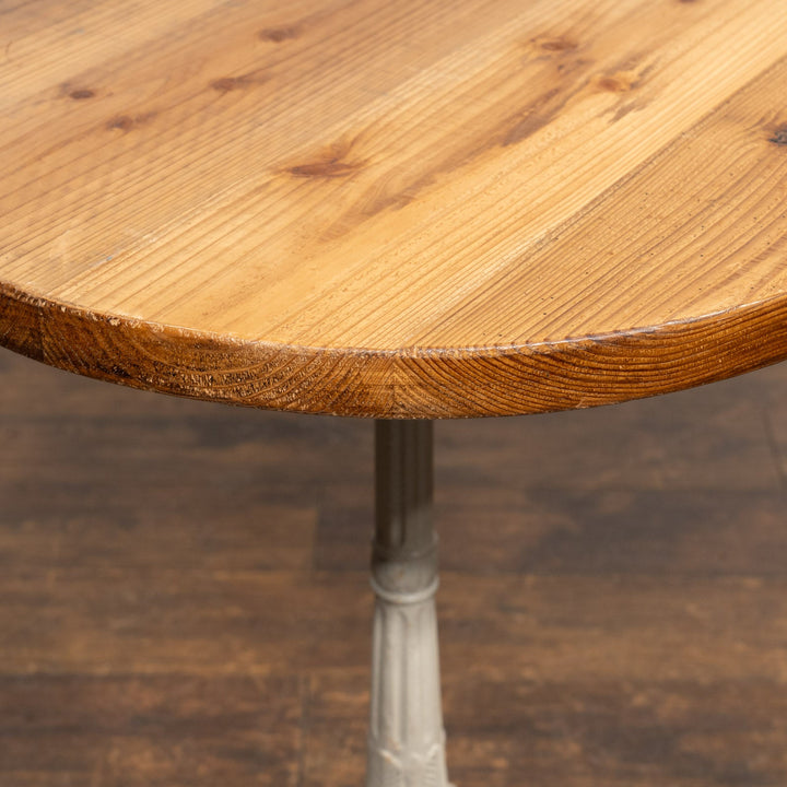 存在感のあるアイアンレッグにフレンチテイストなペイントが可愛らしい パブテーブル /19G-4