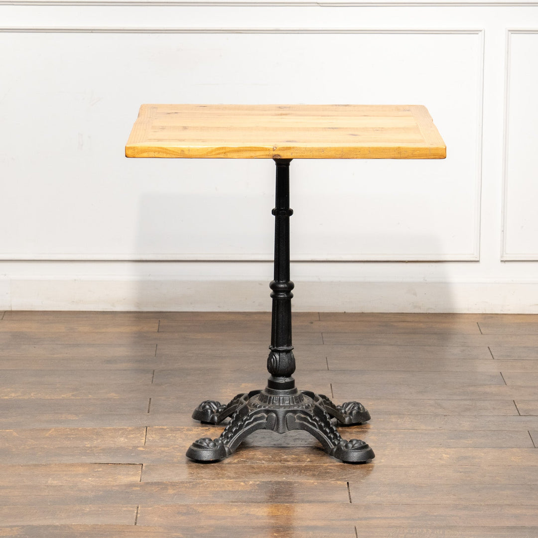 デコラティブなアイアンレッグが目を惹く オーク パブテーブル /19G