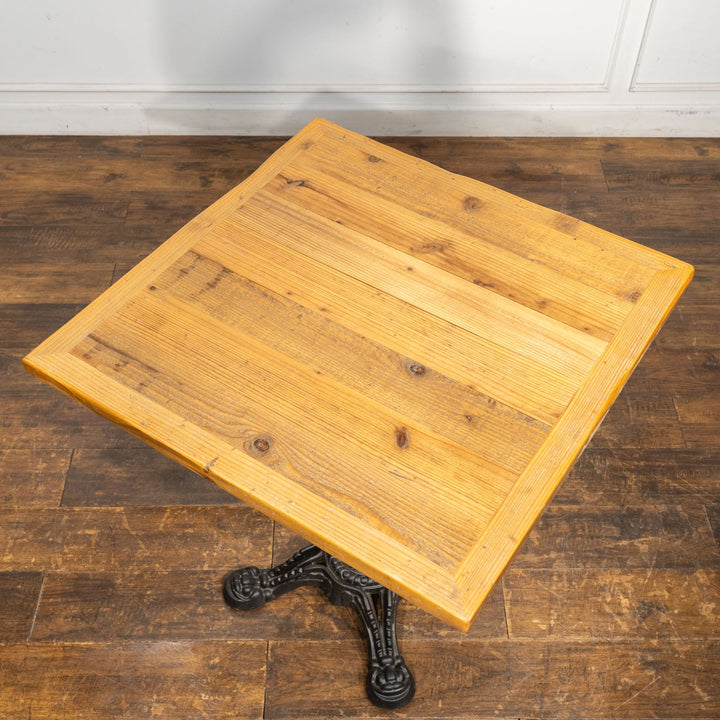 デコラティブなアイアンレッグが目を惹く オーク パブテーブル /19G