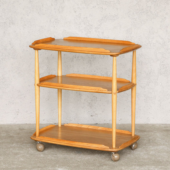 英国【ERCOL アーコール】伝統的な英国ティートロリースタイル トロリーワゴン Windsor ウインザー/20A [m]