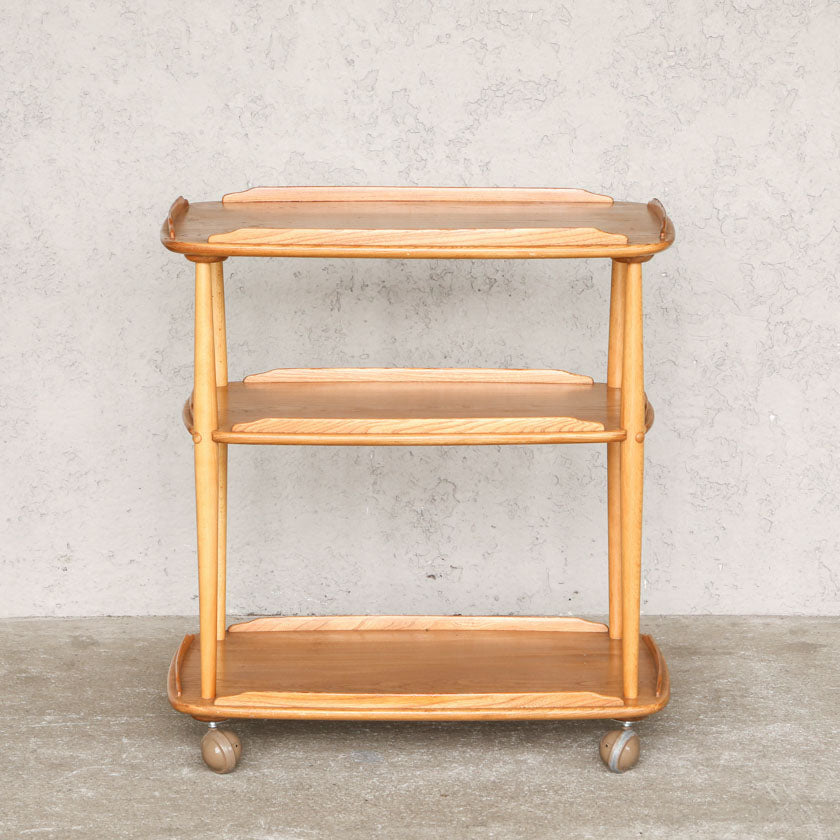 英国【ERCOL アーコール】伝統的な英国ティートロリースタイル トロリーワゴン Windsor ウインザー/20A [m]