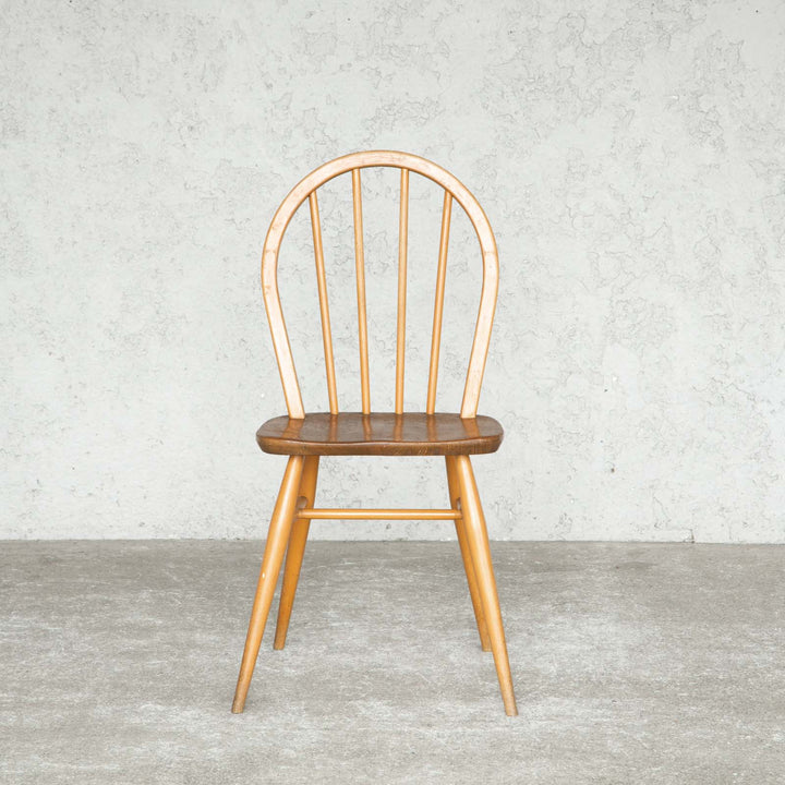 英国【ERCOL アーコール】エルム 4本スポーク フープバックチェア No.400 Windsor ウインザー /20L-4[m]