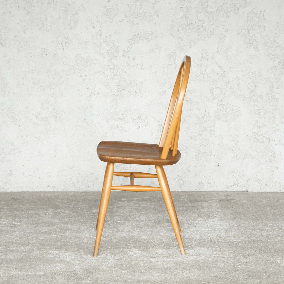 英国【ERCOL アーコール】エルム 4本スポーク フープバックチェア No.400 Windsor ウインザー /20L-4[m]