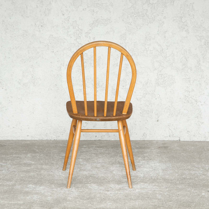 英国【ERCOL アーコール】エルム 4本スポーク フープバックチェア No.400 Windsor ウインザー /20L-4[m]