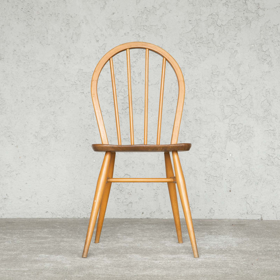 英国【ERCOL アーコール】エルム 4本スポーク フープバックチェア No.400 Windsor ウインザー /20L-4[m]