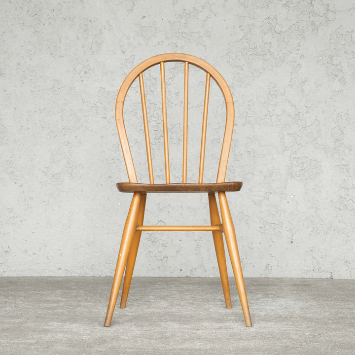 英国【ERCOL アーコール】エルム 4本スポーク フープバックチェア No.400 Windsor ウインザー /20L-4[m]