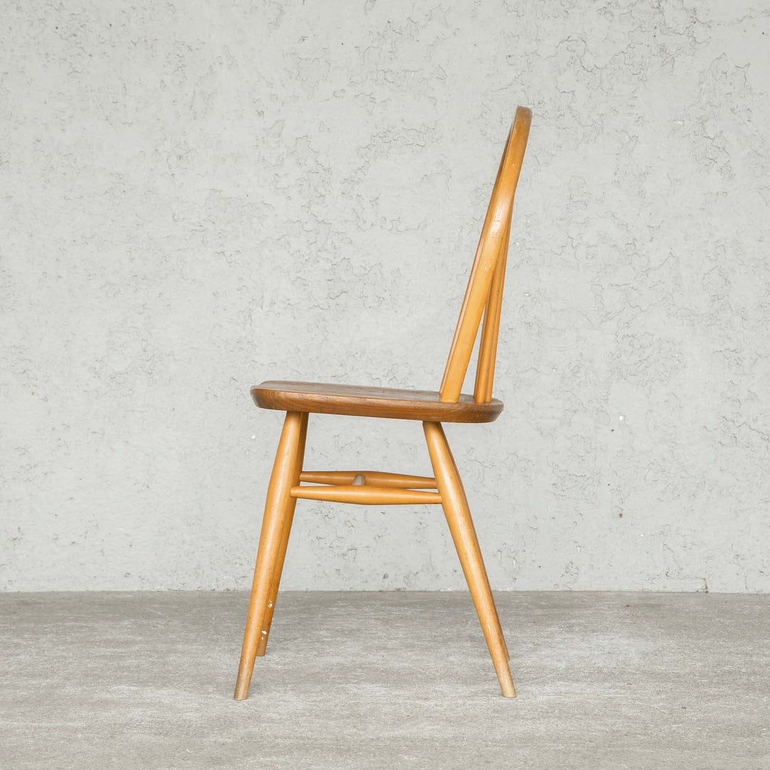 英国【ERCOL アーコール】エルム 4本スポーク フープバックチェア No.400 Windsor ウインザー /20L-4[m]