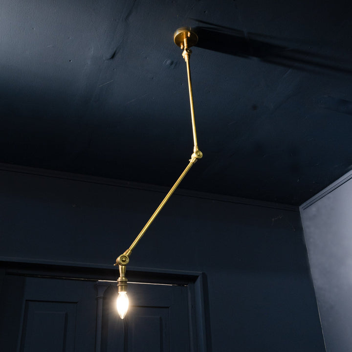 アメリカンヴィンテージを踏襲した 真鍮製 シーリングランプ 直付け・直配線仕様