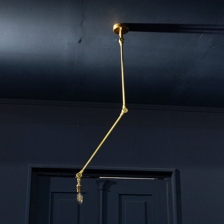 アメリカンヴィンテージを踏襲した 真鍮製 シーリングランプ 直付け・直配線仕様